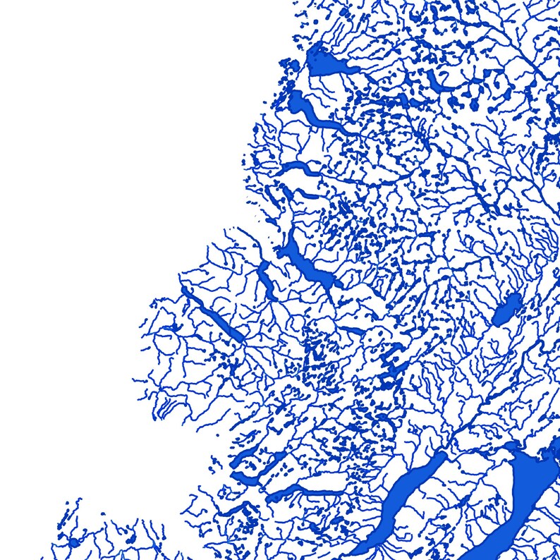 Newfoundland Map Print Printable Newfoundland Map Art - Etsy Canada