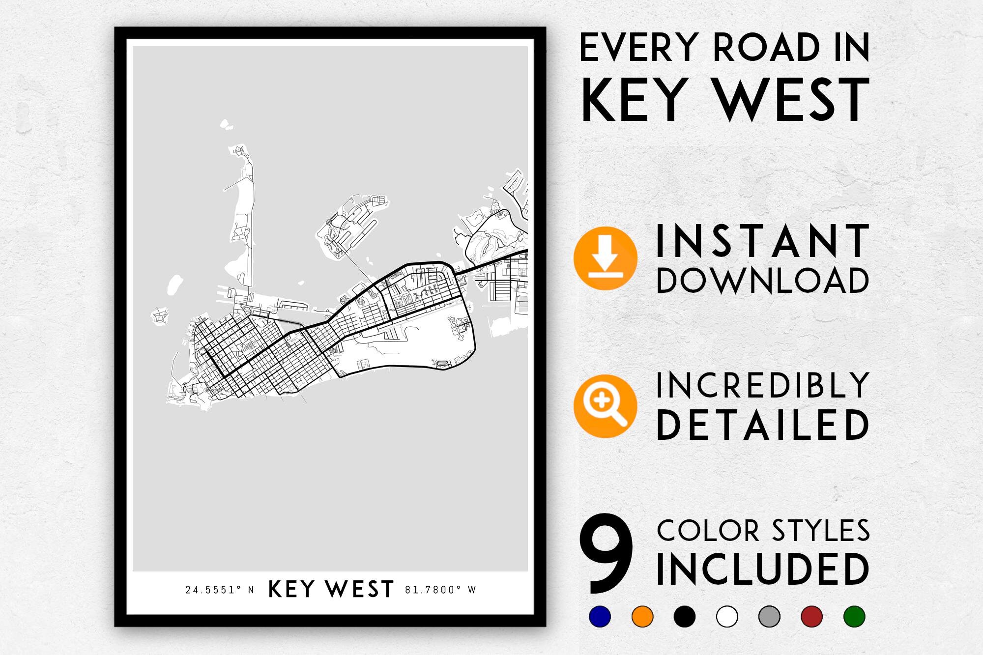 key-west-map-print-key-west-print-florida-keys-map-key-west-city-map-key-west-poster-key-west-wall-art-map-of-key-west-key-west-art-etsy for Free Printable Key West Walking Map Key West Map Print, Key West Print, Florida Keys Map, Key West City Map, Key West Poster, Key West Wall Art, Map of Key West, Key West Art - Etsy for Free Printable Key West Walking Map