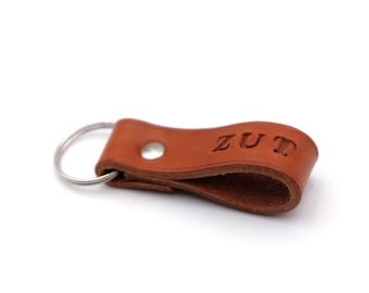 Porte clefs en cuir message rigolo