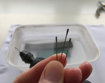 Broca con punta de diamante - 1,1 mm - Perfecta para perforar vidrio marino y cerámica Juego de 1/5 O 10