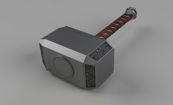 NEW VERSION Thor Mjolnir Hammer From God of War Ragnarok Lifesize 1:1  Cosplay 3d Print Props Costume Prop Replica 