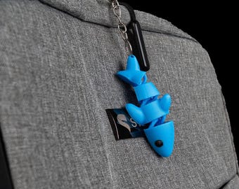 Articulated Shark Fidget Toy | 3D Printed Desk Buddy, Ocean Lover Gift