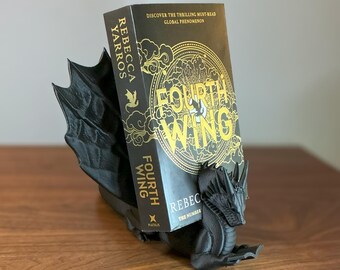 3D Printed Dragon Book Holder: Fantasy Book Lover Gift