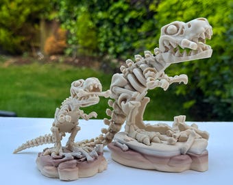 Esqueleto de T-Rex articulado impresso em 3D | Modelo de dinossauro da Flexi Factory