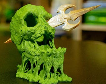 The Soul-Shattered Skull Dice Tower | 3D Printed TTRPG Accessory