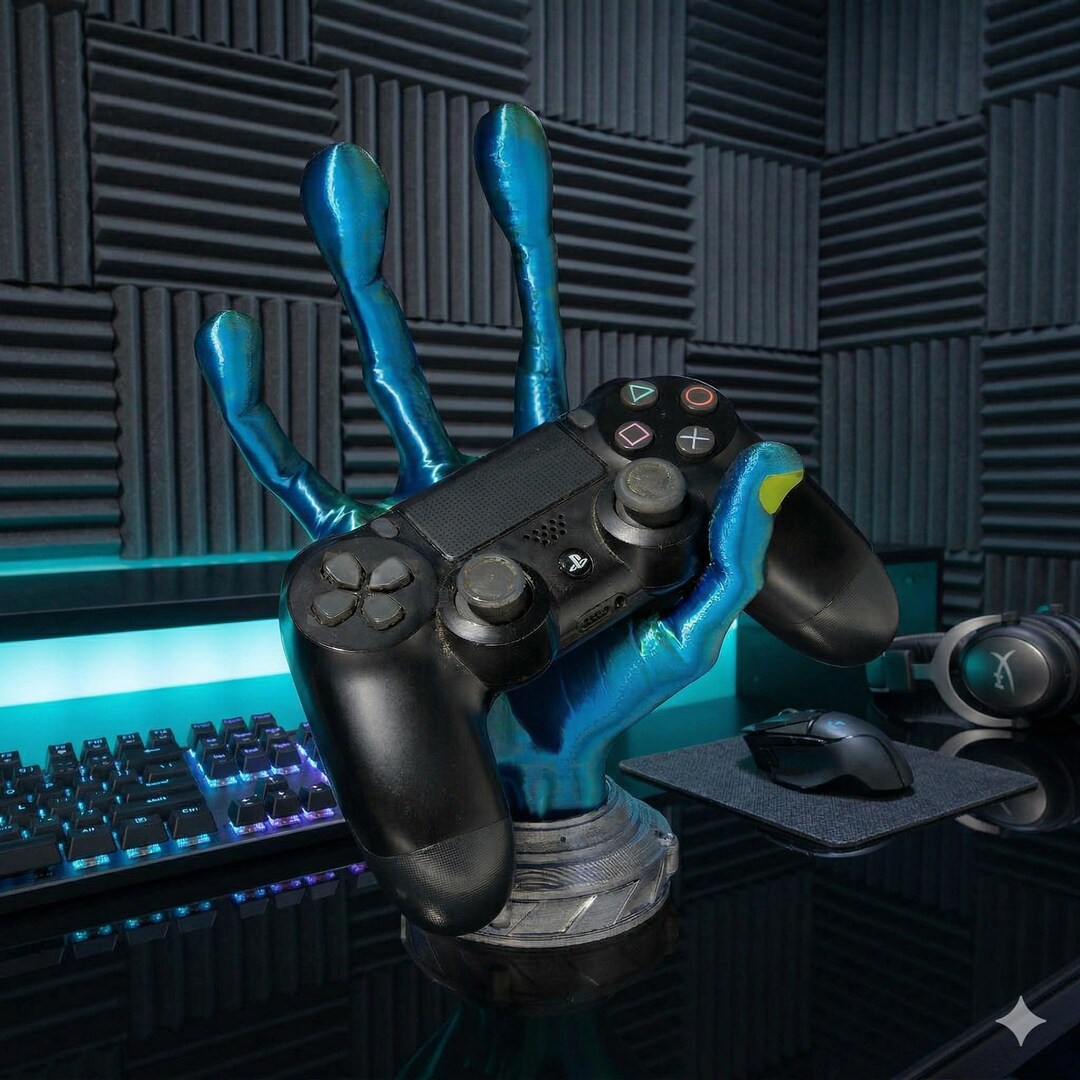 Iridescent Alien Hand – 3D Printed Controller Stand - Etsy Canada