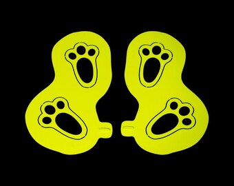 Easter Bunny Footprint Stencil – Reusable 3D Printed PLA Tracks for Surprise Kit