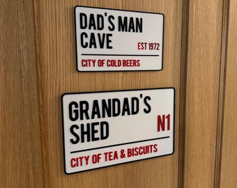 Placa de rua personalizada de Londres | Placa de identificação personalizada