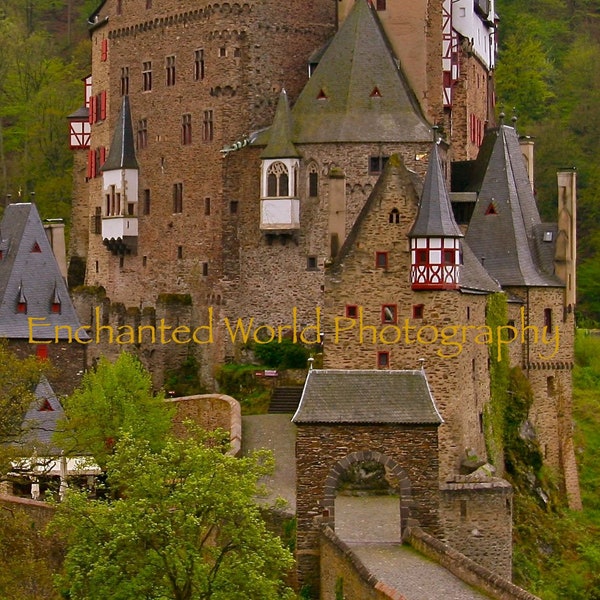 Burg Eltz photo, German castle print, Castle lover gift, Germany photography, Mosel River photo,  Rhineland photo, castle wall art decor