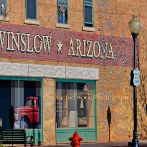 Route 66 photo, Americana, Winslow Arizona print, Iconic America, Arizona photography, Nostalgia photo, The Mother Road image 1