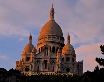 Sacre-Coeur photo, Montmartre print, photo of Paris, French gift, French travel photography, Basilica of the Sacre-Coeur, Religious gift