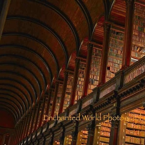 Trinity Library, Dublin Ireland photo, The Long Room, Classic books, Book lover gift, Ireland photography, library decor, Dublin gift