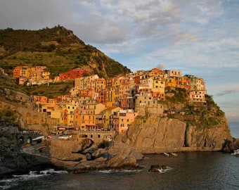 Cinque Terre Italy photo, Manarola Italy print, Mediterranean village photo, Italy photography, Cinque Terre travel photo, Italy wall decor