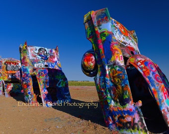 Americana photo, Route 66 print, Cadillac Ranch, Texas photography, Amarillo Texas photo, Americana gift, Texas memory