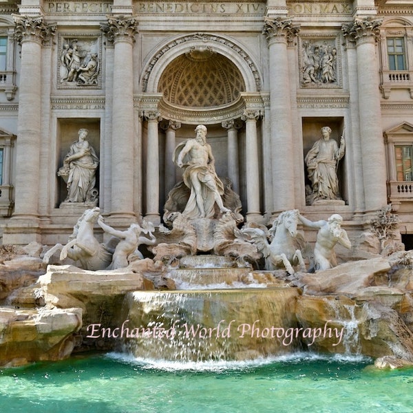 Trevi Fountain Print, Rome photo, Italian photography