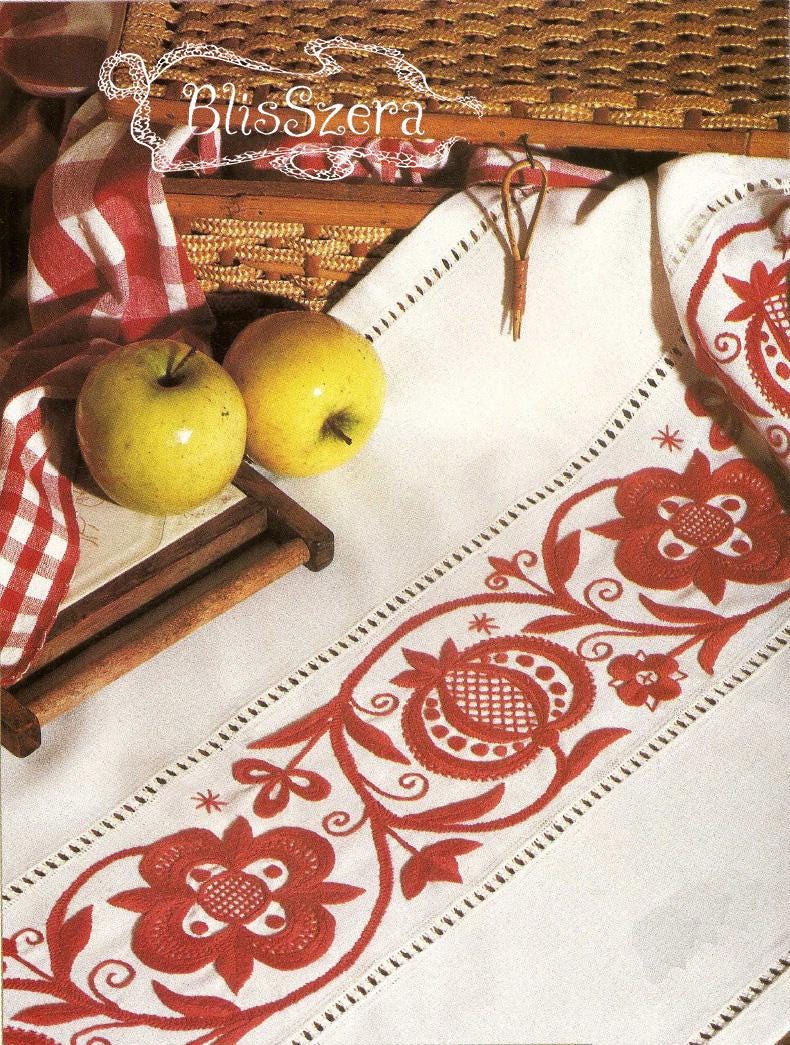 Hungarian Embroidery Tablecloth - Etsy Canada