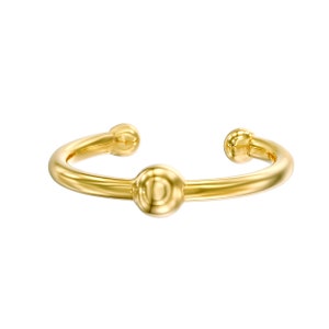 Conch Earring Gold, Conch Hoop Bead, Minimalist Ear Cuff, Clip on Cuff Earring