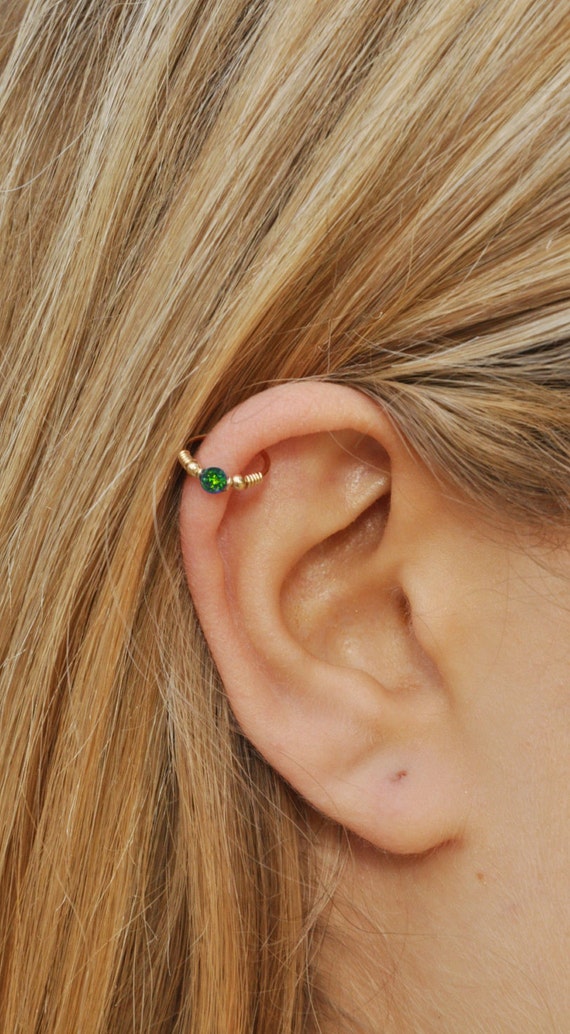 single hoop earring for cartilage