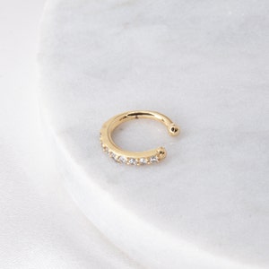 Dainty Ear Cuff, Fake Helix Piercing, Minimalist Ear Cuff, Gift Cuff Jewelry