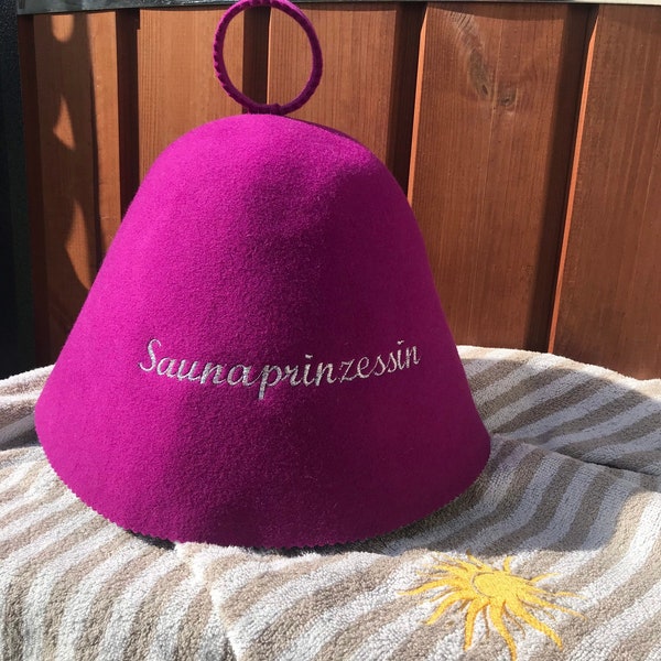 Saunahut   Hut fuxia für Sauna Banya