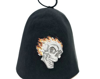 Sauna hat Flame skull