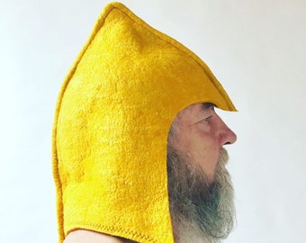 Golden knight helmet, sauna hat, hat for sauna, banya