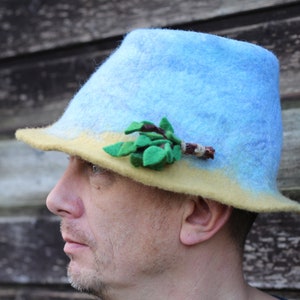 Sauna hat unisex  Wool hat, felt hat, Hat &quot;Sea- beach&quot;