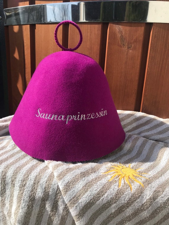 2 Stück Sauna Mütze Aus Filz - Atmungsaktive Kappe Für Sauna & Dampfbad, Für Damen & Herren (Grau)