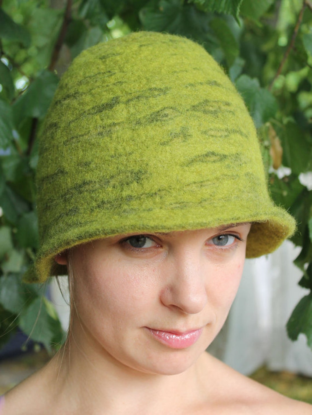Green Felted Hat, Sauna Hat Unisex, Finnish Sauna Hat, Banya Hat Etsy