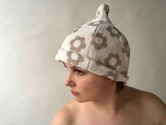 Terry Woman Sauna Hat Hat From Linen 
