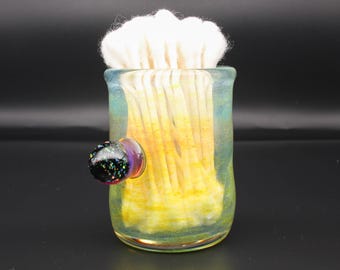 Porta hisopos / Porta hisopos Heady dab / Mármol ópalo triturado