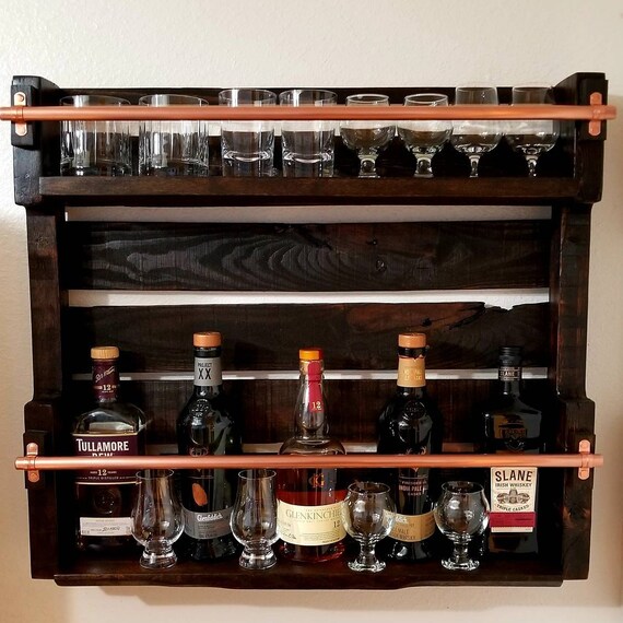Whiskey Rack Etsy