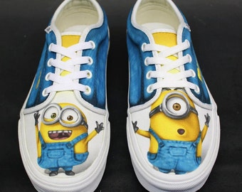 Custom Airbrushed Shoes (Vans): Minions Despicable Me