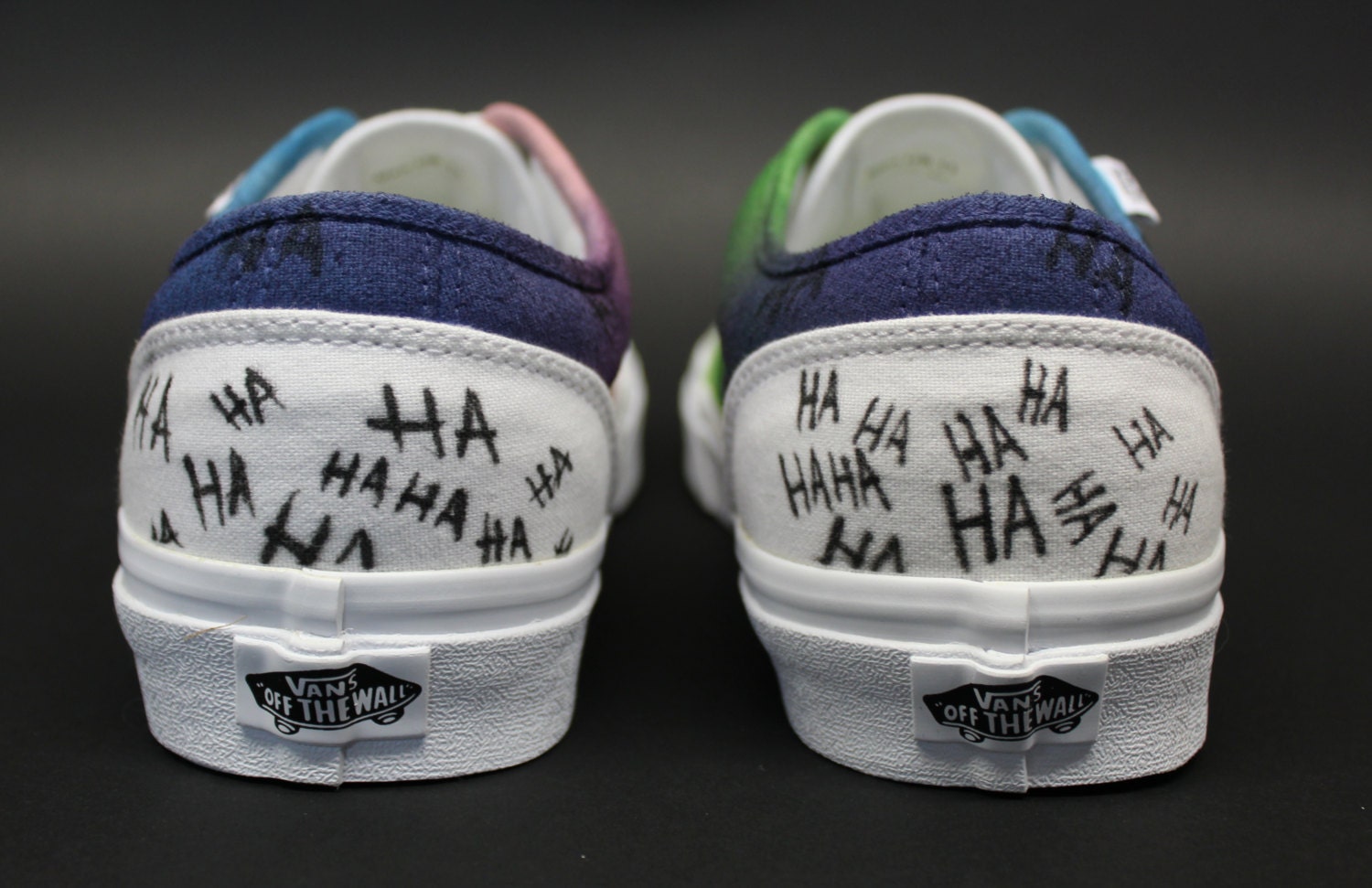 Custom Painted Shoes vans: Squad Joker & Harley - Etsy