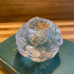 Vintage Kosta Boda Snowball Votive Candleholder