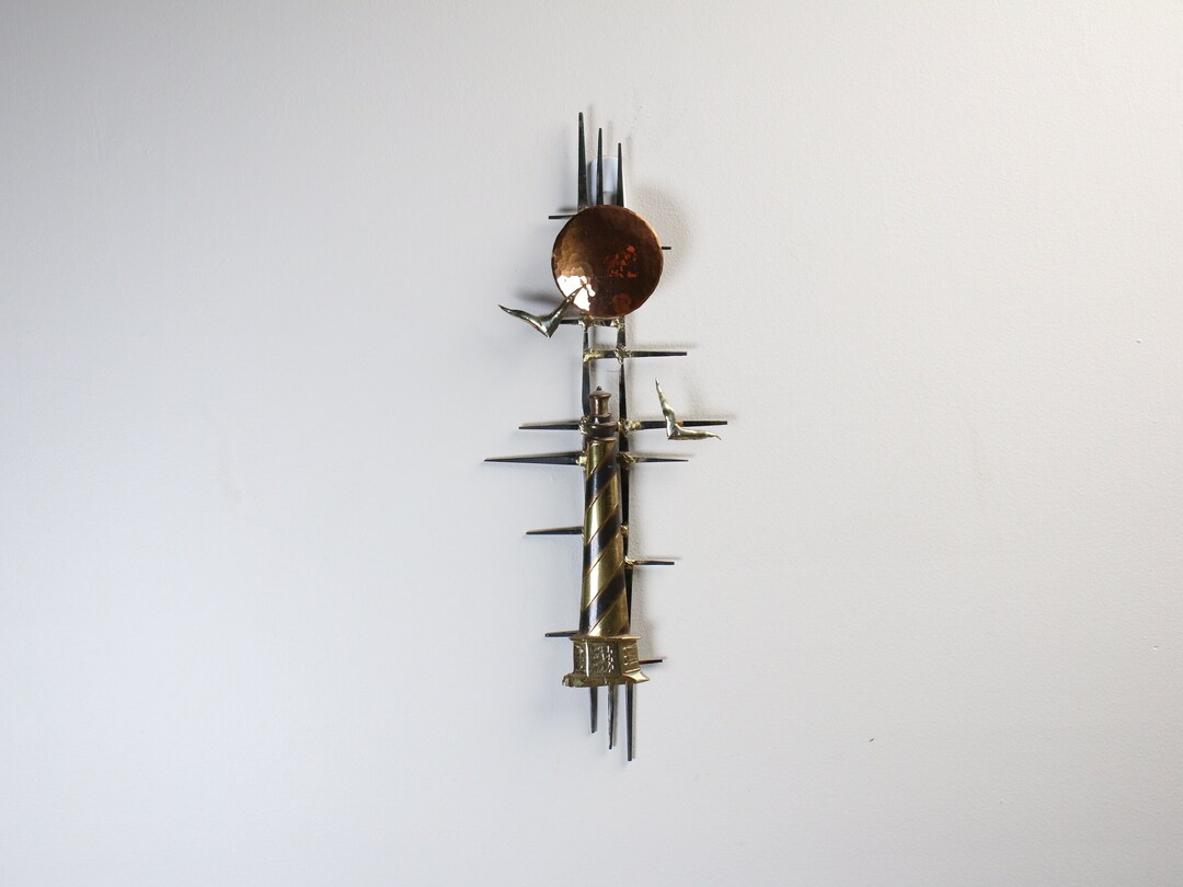 Vintage Nail Wall Hanging of Lighthouse Etsy