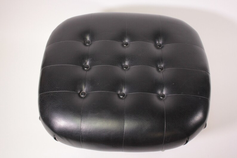 Heywood Wakefield swivel ottoman mid century modern