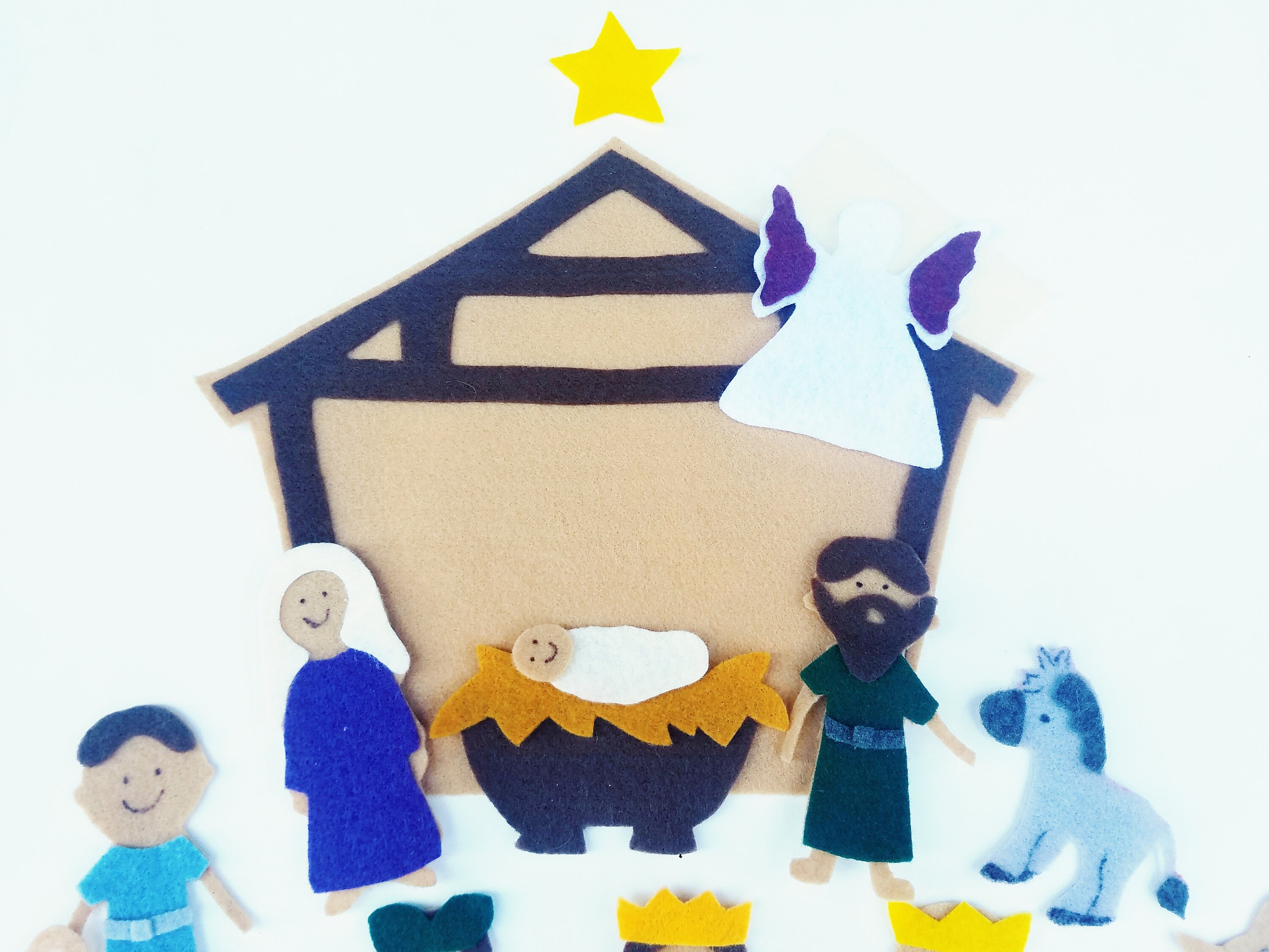 Nativity Scene Felt Storyboard Set Etsy