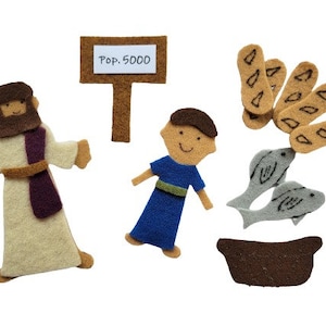 Jesus Feeds 5000 Bible Felt Set**Sunday School/Homeschool**