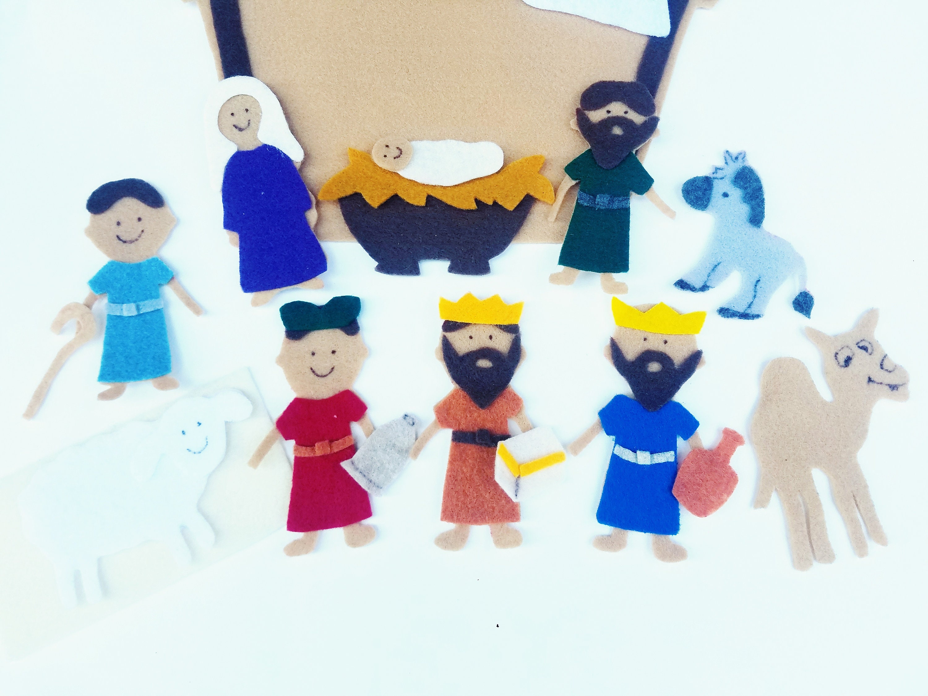 Nativity Scene Felt Storyboard Set Etsy
