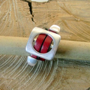 Leather ring, several colors available