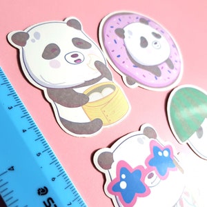 Panda Sticker Pack Eight Stickers Cute Panda Planner | Etsy