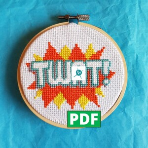Tw*tsplosion PDF Cross Stitch Pattern for Instant Download
