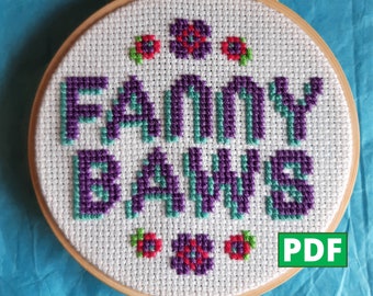 Fanny Baws PDF Cross Stitch Pattern for Instant Download