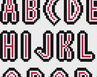 Clever Girl Cross Stitch Font PDF Pattern / Instant Download