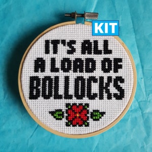 Load of Bollocks Cross Stitch Kit