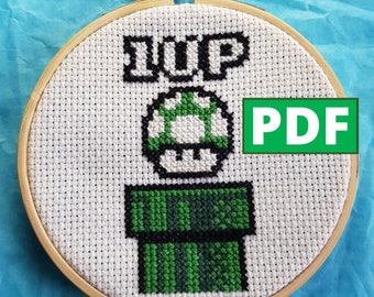 1UP PDF Cross Stitch Pattern for Instant Download