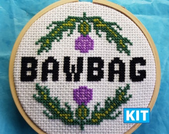 Bawbag Cross Stitch Kit