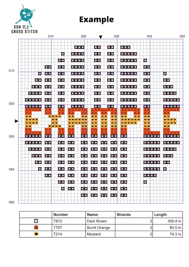 Red Heart PDF Cross Stitch Pattern for Instant Download image 3