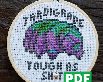 Tardigrade PDF Cross Stitch Patterns for Instant Download